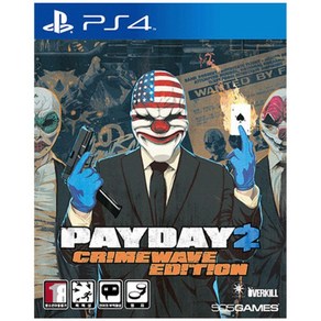 [중고]PS4 페이데이2 크라임웨이브 에디션 (PAYDAY 2 CRIMEWAVE EDITION) 정식발매 플스 플레이스테이션