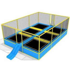키즈카페 방방이 설치형 성인 대형 트램폴린 실내외, 끈끈한 트램펄린 사각형 모델 18번