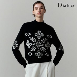 [론칭가 89900원][Dialuce]디아루체 24FW 호주산 울100 자카드 니트