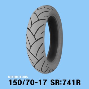 SHINKO 신흥 신코 타이어 17인치 GT125 GT250 코멧 타이어뒤 150/70-17 SR741R, 1개