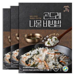 맛집곳간 국내산 나물밥 곤드레 산채 가지나물 뽕잎 무시래기 비빔밥 나물 x 3봉, 3개, 곤드레 4인용