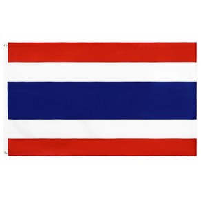 태국국기 Thailand flag 타일랜드 아시아 동남아시아 국기 인테리어 소품 용품, 90x60cm, 1개