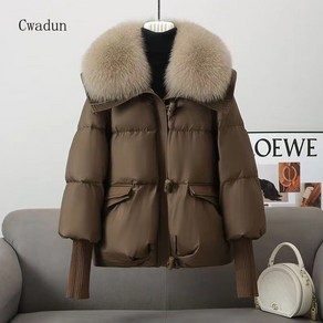 Cwadun 겨울 다운 면 패딩 짧은 스타일 QWE833