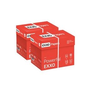 엑소(EXXO) A4용지 복사용지 85g 2500매 2BOX, 엑소(EXXO) A4용지 복사용지 85g 2500매 2