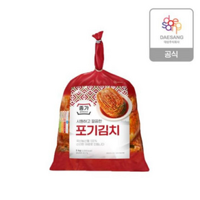 [종가공식판매몰] 종가 시원깔끔한 포기김치 5kg, 1개