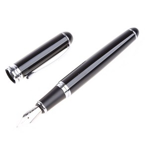 New Black Jinhao X750 디럭스 중간 펜촉 18kgp 분수 펜