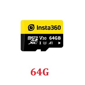 인스타 360 SD 메모리 카드 인스타 360 X4 X3 에이스 프로 ONE X2 ONE RS R X 3 64GB 128GB V30 A1 고속 액세서리, 1) 64G, 1) 64G