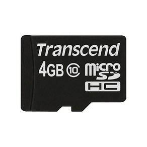 트랜센드 micoSDHC 4GB CLASS10 마이크로SD, 1개