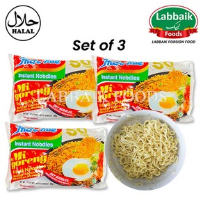 INDOMIE Halal Migoeng Fied Flavo Instant Noodle 80g (Set of 3) 240g 할랄 미고랭 프라이드 라면, 3개