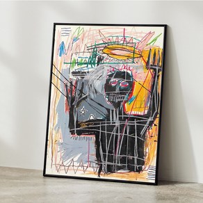 장미쉘 바스키아 그림 포스터 거실그림액자 명화그림 액자 작품 인테리어 JEAN MICHEL BASQUIAT 07, A4 사이즈(210x297mm), A4포스터만 구매