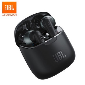 JBL TUNE 220TWS 무선 블루투스 헤드폰 이어폰 T220 TWS 스테레오 이어버드 베이스 사운드 헤드셋 충전, 02 T220, 02 Black