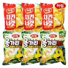 [퀴클리몰] 하림 용가리치킨 300g x 3개 + 치킨너겟 300g x 3개