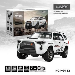 1/18 Toyota 4Runne 4WD 오프로드RC카 도요타-4러너, A. 화이트 베이직 버전, 1개