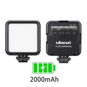 SLR Ulanzi 램프 카메라 신발 조명 사진 카메라 스마트 채우기 뜨거운 DSLR LED 블로그 DSLR 빛 스튜디오 LED 비디오 96 빛 폰, CHINA_VL49, 2) VL49, 1개