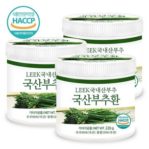 푸른들판 국내산 부추환 haccp 인증, 220g, 3개