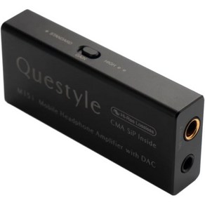 Questyle DAC 고음질 헤드폰 앰프 듀얼 잭 휴대용 앰프가 장착된 M15i USB iOS 안드로이드 PC용 Apple MFi 고해상도 저소음 1511699, Black- M15i, Black- M15i, Black- M15i