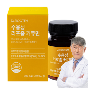 닥터루템 수용성 커큐민 강황 영양제 흡수율 높인 리포좀 커큐민, 1개, 30정