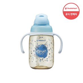 더블하트 마그마그 PPSU 빨대컵 프린스 270ml, 블루, 1개