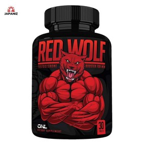 마페 Red Wolf Testosterone Booster for Men 남성용 레드 울프 테스토스테론 부스터 확대 보충제 궁극적인 남성용 고강도 지구력 드라이브 초강력 부스터