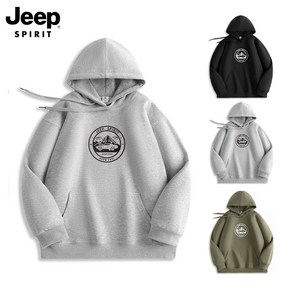 JEEP spiit (국내발송)후드티셔츠 NEW 남자 여자 남성 여성 티셔츠 가을 겨울 봄 JPHJ26AHM01-7