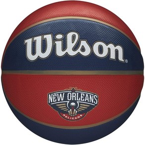 WILSON NBA 팀 트리뷰트 농구공 7호 윌슨 NBA 7호 농구공, 뉴올리언스 펠리컨스, 1개