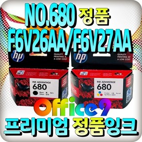 HP No.680 정품잉크, F6V26AA 컬러, 1개