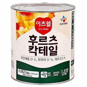 이츠웰 업소용 대용량 후르츠칵테일 3kg, 1개