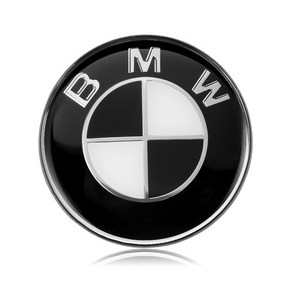 bmw엠블럼 자동차 전면 후드 엠블럼 후면 트렁크 BMW E46 E39 E38 E90 E92 E93 E60 F10 F90 F34 G01 G30 Z4 X1 X2 X3 X5 X6 82, 3.Black White - 74mm, 1개