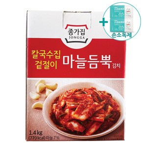 코스트코 종가 마늘듬뿍 김치 1.4kg [아이스박스] + 더메이런손소독제, 1개