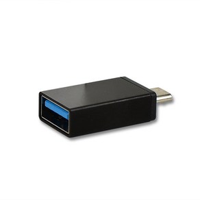 아이콘텍 USB3.0 to 마이크로5핀 알루미늄 OTG 메탈젠더 휴대폰젠더, 1개, 블랙