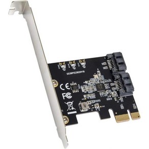 I/O CREST 2 포트 SATA III Pci-E 3.0 X1 컨트롤러 카드(Jmico 칩셋) PCIe 슬롯에 장치 2개 추가, JMB 2-Pot, 1개