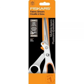 Fiskas Amplify Razo레드ge 패브릭 가위 - 소프트Gip 인체 공학적 손잡이가 있는 20.3cm(8인치) 튼튼한 가위 프리미어 등급 스테인리스 스틸 블레이드, Fiskas Amplify Razo레드ge 패브릭 가, 1개