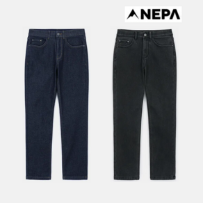 네파_NEPA_24FW남성 본딩 데님 원단을 사용하여 한겨울에도 착용 가능한 데님 본딩 팬츠_7K71669