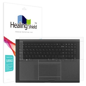 힐링쉴드 LG 그램 2022 17Z90Q 17ZD90Q 무광 팜레스트/터치패드 필름2매, 1개