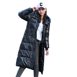 하이넥 후드 여성 롱패딩 Women's coat 하늘비즈 A31 D459H502