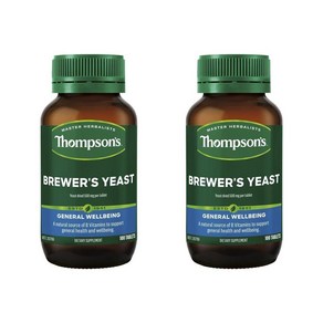 Thompson's Bewes Yeast 톰슨 브루어스 이스트 100정 2팩, 2개