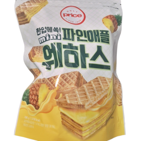 한입쏙 미니 웨하스 아이들 간식 사무실 탕비실 간식 바닐라 딸기 파인애플, 1개, 190g