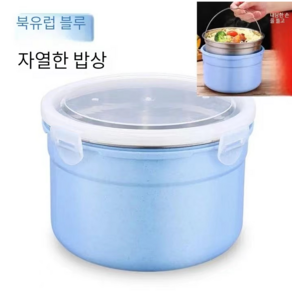 발열 도시락 용기 발열 용기 발열 도시락 비화식 야외 캠핑용 배낭 등산 반박스 휴대용 민트 1개, 딥블루 * 1개 * 1개