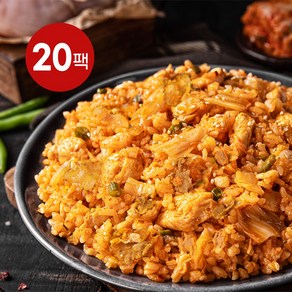 흑닭 닭가슴살 김치삼겹 볶음밥, 20개, 300g