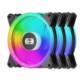 PCCOOLER CPS F3 T120 ARGB 3팩 블랙, 3개