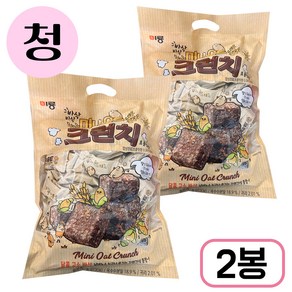 미룡 미니오트 크런치 초콜릿향 520g, 2개