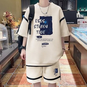 비나비 빅사이즈 여름 남성 반팔티 반바지세트 5XL~8XL