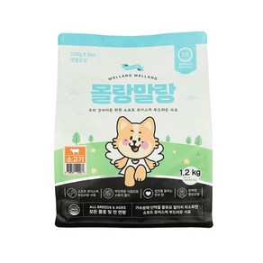 몰랑말랑 소프트 사료 소고기 1.2kg, 6개, 200g, 소