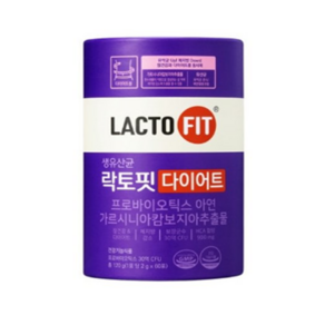 종근당 락토핏 다이어트 2g 60포 x 3통 생유산균 슬림 3개월, 120g, 6개