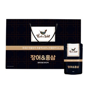황제더웰 장어&홍삼 국내산 민물장어즙 보양식 장어엑기스 부모님 선물 90ml 32포, 1박스