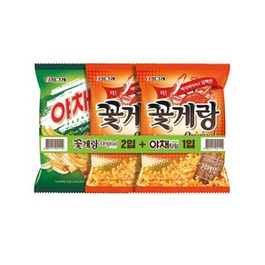 빙그레 꽃게랑 70g x 2p + 야채타임 70g, 1세트