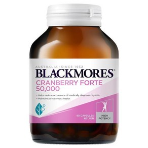 블랙모어스 크랜베리 50 000mg, 1개, 90정