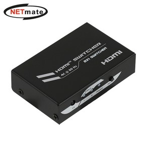 강원전자 넷메이트 NM-PTS02 4K 60Hz HDMI 2.0 2:1 선택기(리모컨), 1개