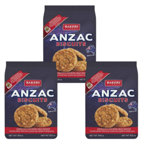 베이커스 파이니스트 호주 안작 비스킷 호주 스낵 300g 3팩 Bakes Finest Rsl Anzac Biscuits, 3개