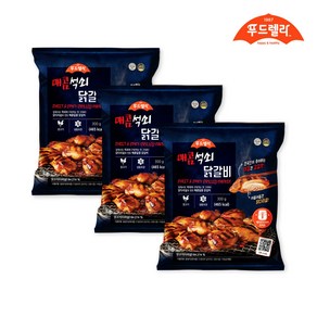 [푸드렐라]매콤석쇠닭갈비 300g 3팩, 3개